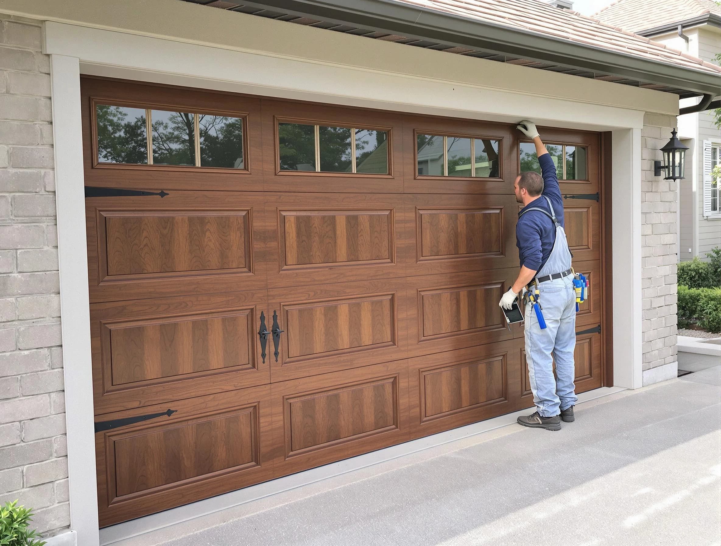 Custom garage door showcase by Pleasant Grove Garage Door Repair in Pleasant Grove
