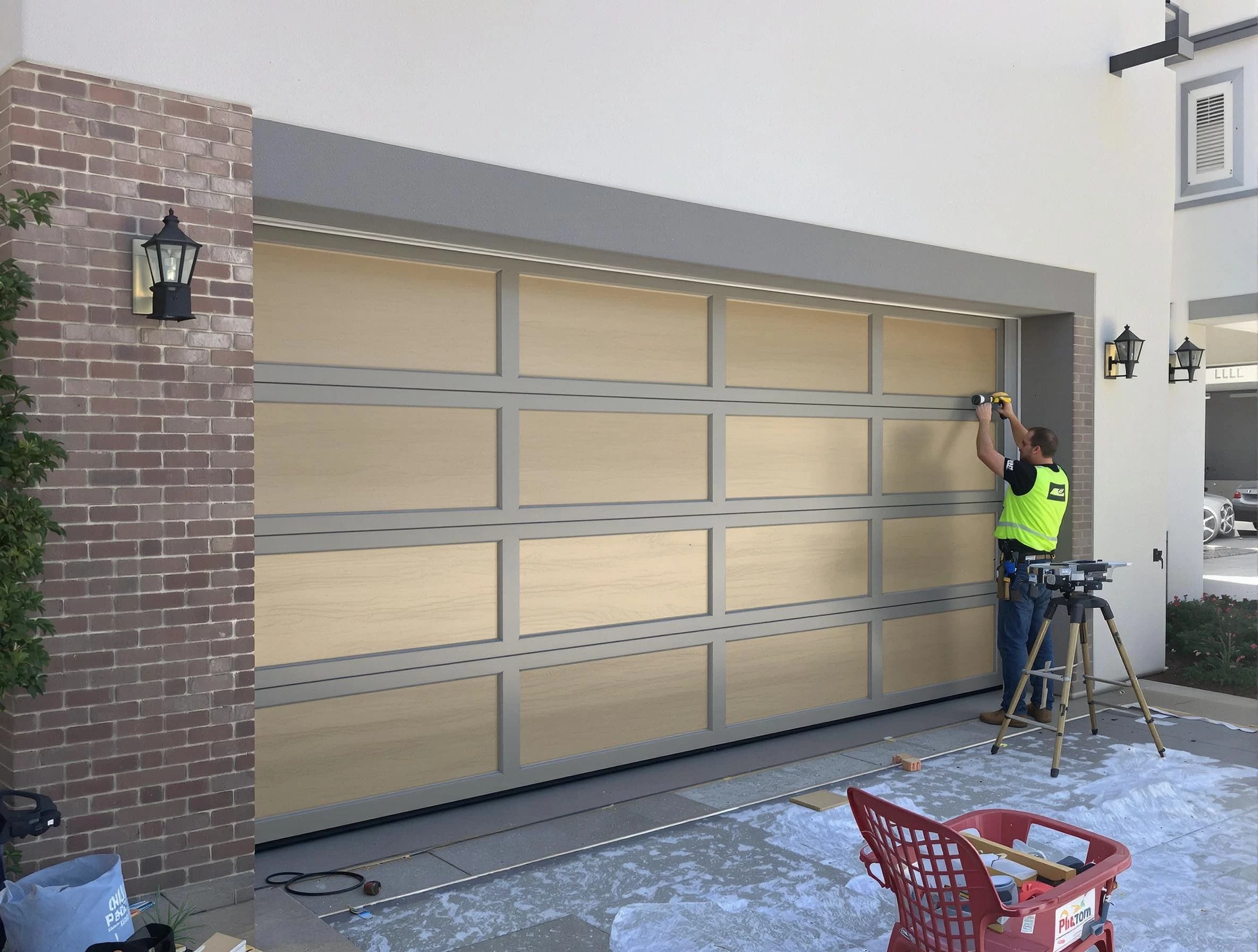 Garage door replacement service by Pleasant Grove Garage Door Repair in Pleasant Grove