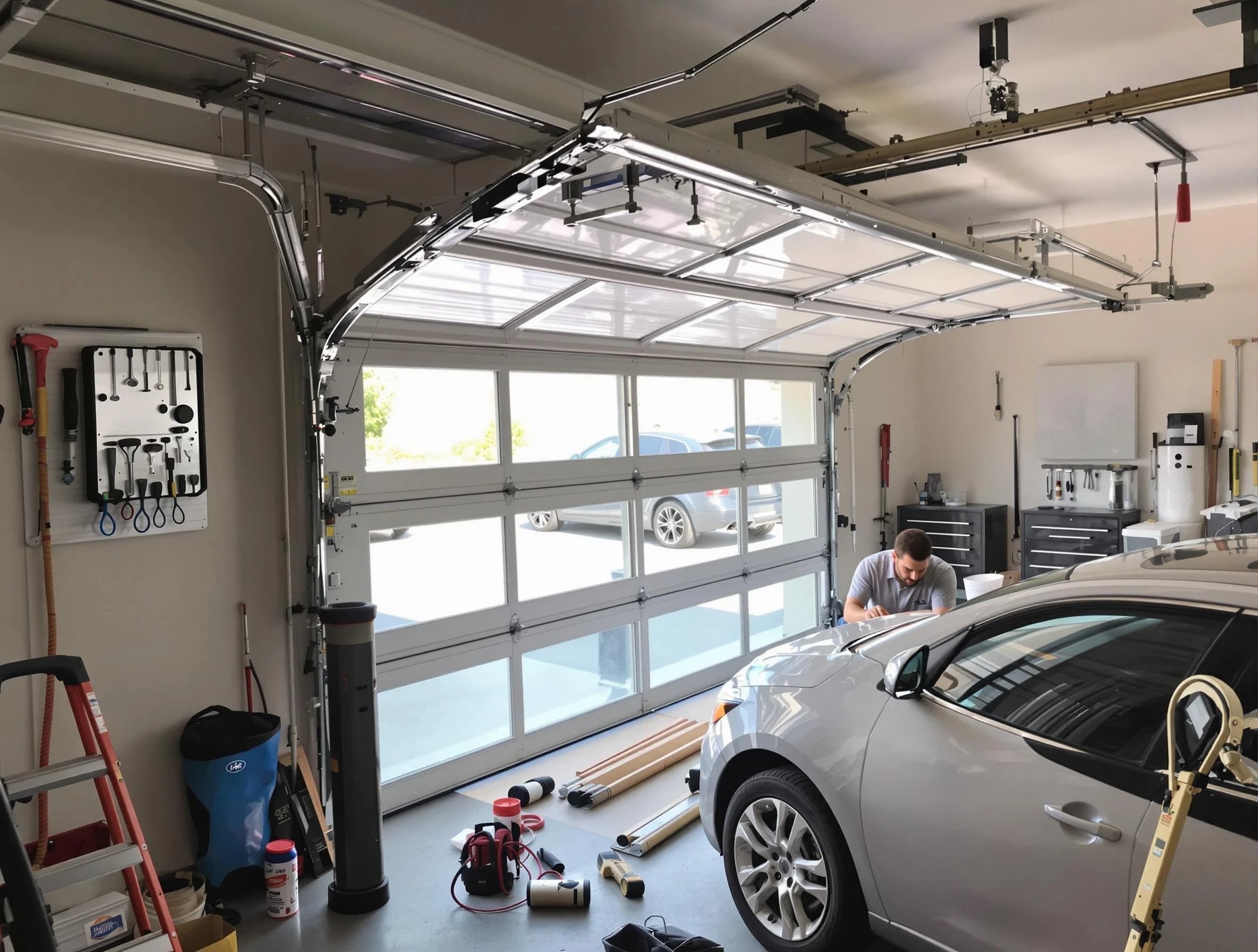 Garage door noise reduction service by Pleasant Grove Garage Door Repair in Pleasant Grove