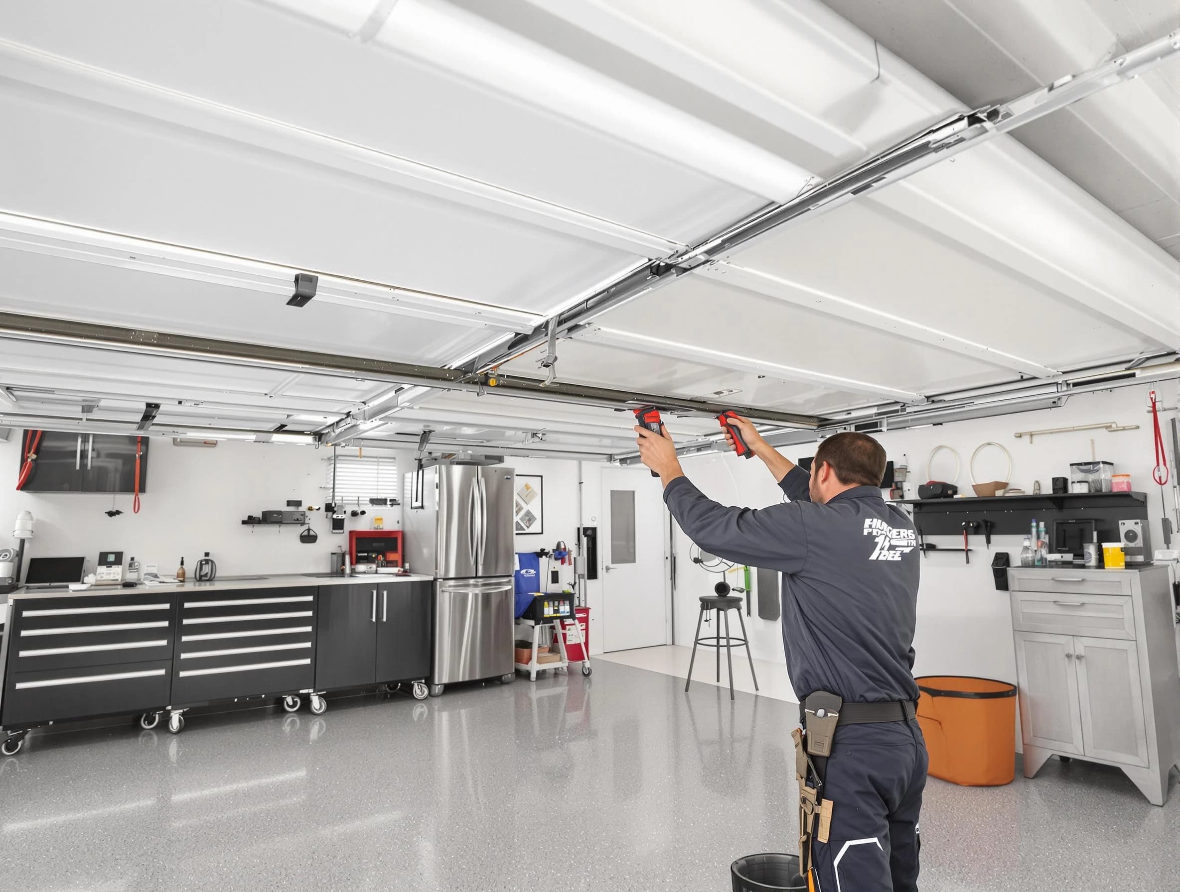 Overhead garage door repair service by Pleasant Grove Garage Door Repair in Pleasant Grove