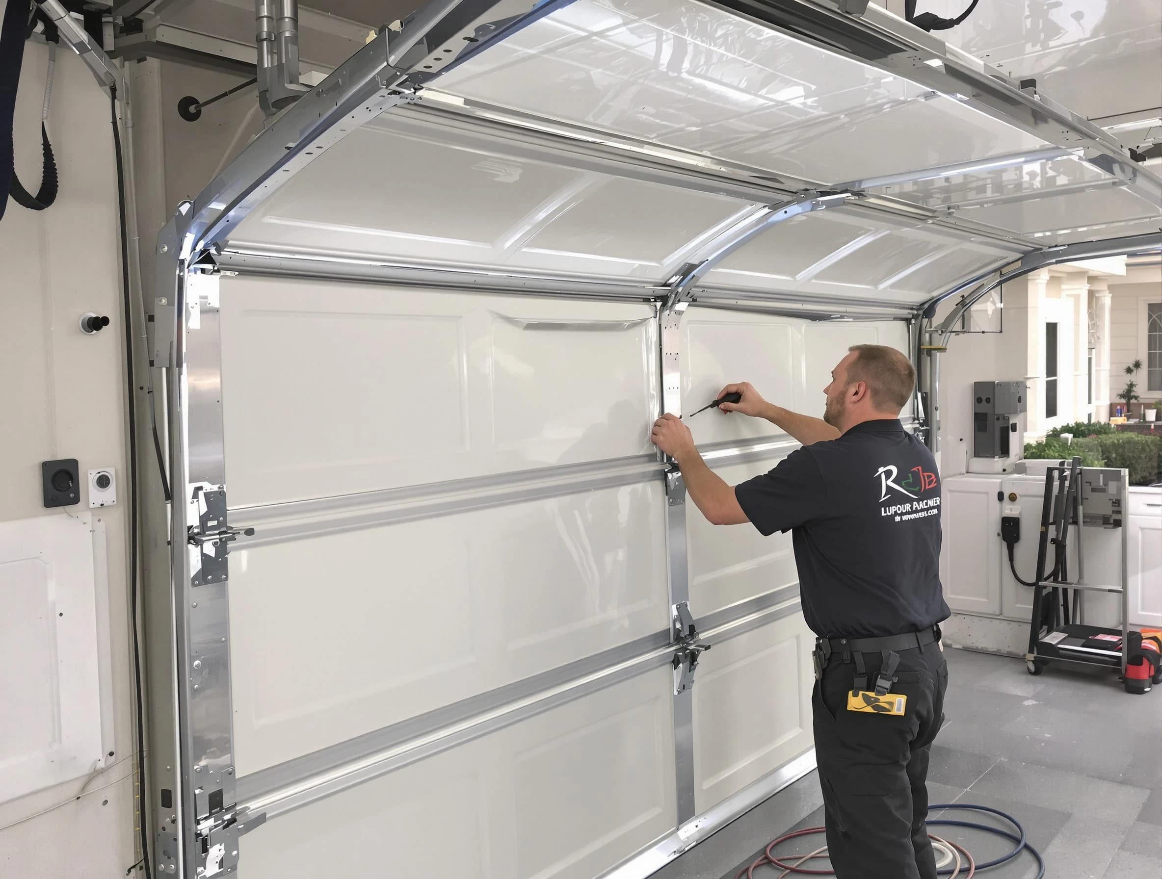 Pleasant Grove Garage Door Repair professional performing panel repair in Pleasant Grove