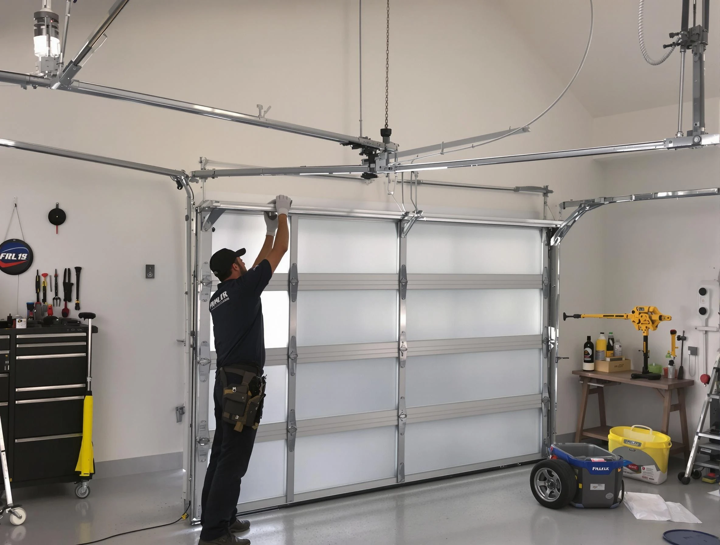 Pleasant Grove Garage Door Repair certified team performing precision garage door installation in Pleasant Grove