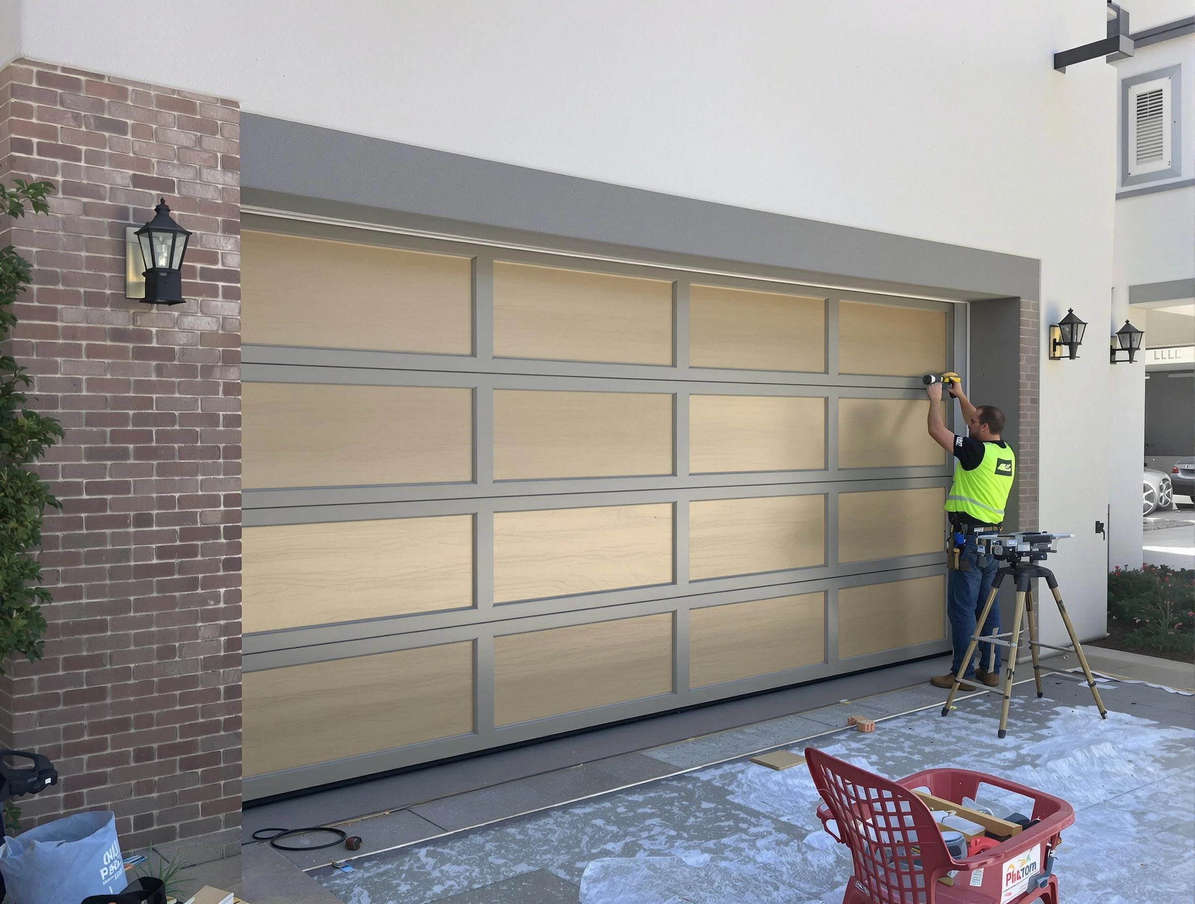Garage door replacement service by Pleasant Grove Garage Door Repair in Pleasant Grove